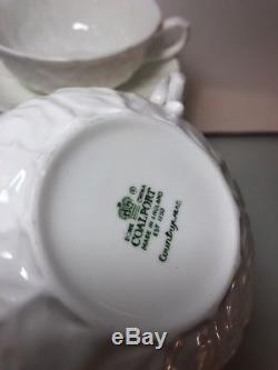 6 Coalport Countryware England Cream Soup Bowl & Saucer White Bone China Set 2