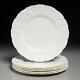 (6) Coalport England Bone China Countryware White Dinner Plates 10.75 (A)