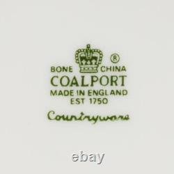 (6) Coalport England Bone China Countryware White Dinner Plates 10.75 (A)