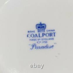 (6) Coalport Paradise Fine Bone China Cup & Saucer Set In Original Box ENGLAND