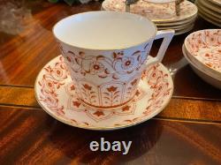 6 Five Piece Place Settings Royal Crown Derby Iron Red Bone China Dinnerware Set
