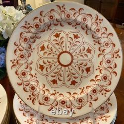 6 Five Piece Place Settings Royal Crown Derby Iron Red Bone China Dinnerware Set