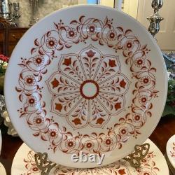 6 Five Piece Place Settings Royal Crown Derby Iron Red Bone China Dinnerware Set