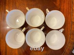 6 Five Piece Place Settings Royal Crown Derby Iron Red Bone China Dinnerware Set
