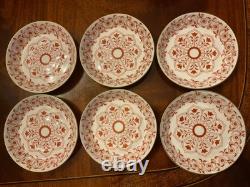 6 Five Piece Place Settings Royal Crown Derby Iron Red Bone China Dinnerware Set