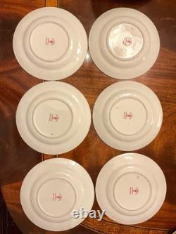 6 Five Piece Place Settings Royal Crown Derby Iron Red Bone China Dinnerware Set