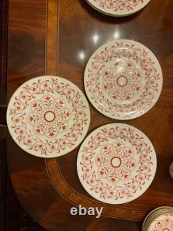 6 Five Piece Place Settings Royal Crown Derby Iron Red Bone China Dinnerware Set
