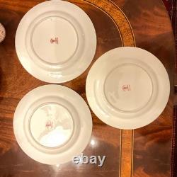 6 Five Piece Place Settings Royal Crown Derby Iron Red Bone China Dinnerware Set