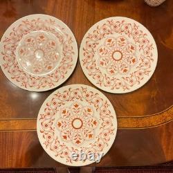 6 Five Piece Place Settings Royal Crown Derby Iron Red Bone China Dinnerware Set