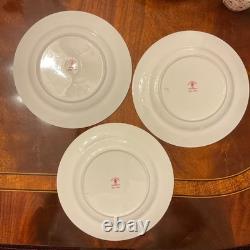 6 Five Piece Place Settings Royal Crown Derby Iron Red Bone China Dinnerware Set