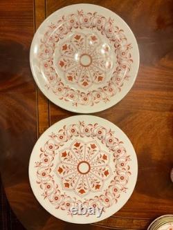 6 Five Piece Place Settings Royal Crown Derby Iron Red Bone China Dinnerware Set