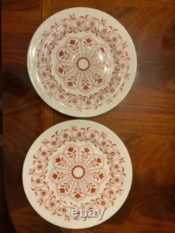 6 Five Piece Place Settings Royal Crown Derby Iron Red Bone China Dinnerware Set