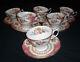 6 Royal Albert Bone China England LADY CARLYLE Floral Cup & Saucer Sets PRETTY