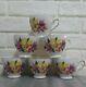 6 Set Tea Cup Crown Royal BONE CHINA MADE IN ENGLAND B 46 8