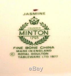 60pc Minton Jasmine Dinner Set 12 Place Settings Bone China England