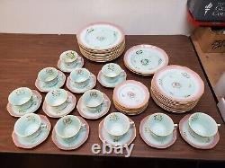 61 Piece Set Adams Calyx Ware Lowestoft Pattern 2087 Ironstone Dinnerware China