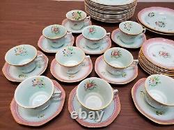 61 Piece Set Adams Calyx Ware Lowestoft Pattern 2087 Ironstone Dinnerware China