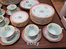 61 Piece Set Adams Calyx Ware Lowestoft Pattern 2087 Ironstone Dinnerware China