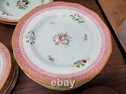 61 Piece Set Adams Calyx Ware Lowestoft Pattern 2087 Ironstone Dinnerware China