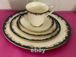 62 Minton Grosvenor England 5 Piece Setting Service for 12