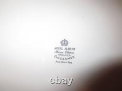 6ea Royal Albert Gossamer Bone China England Pink Tea Cup & Saucer Snack Set