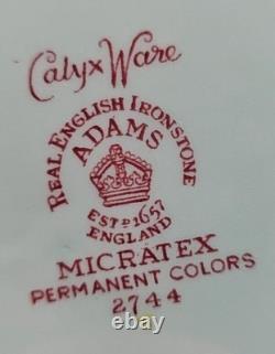 7 Adams China Singapore Bird Luncheon Plates Set Vintage Floral Old England Lot