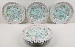 7 Adams China Singapore Bird Luncheon Plates Set Vintage Floral Old England Lot