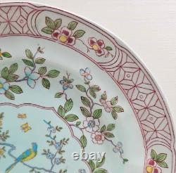 7 Adams China Singapore Bird Luncheon Plates Set Vintage Floral Old England Lot