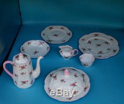 7 Piece Vintage Tea Set SHELLEY FINE BONE CHINA, ENGLAND.'ROSE SPRAY' 13545