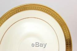 7 Sets Raised Gold Encrusted Cream Cup & Saucer Minton Bone China England G6286