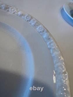 78 Piece Set Vtg Wedgewood China England White Hedge Rose Pattern