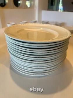 78 Piece Set Vtg Wedgewood China England White Hedge Rose Pattern