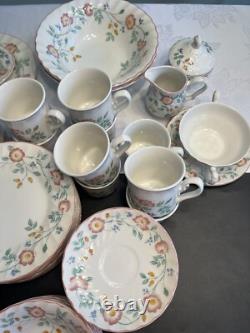 79pc Churchill China Briar Rose Floral Dinnerware Set Staffordshire England