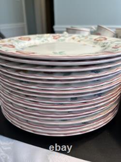 79pc Churchill China Briar Rose Floral Dinnerware Set Staffordshire England