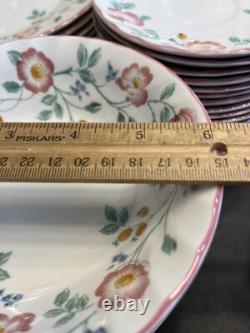 79pc Churchill China Briar Rose Floral Dinnerware Set Staffordshire England 79pc Churchill China Briar Rose Floral Dinnerware Set Staffordshire England
