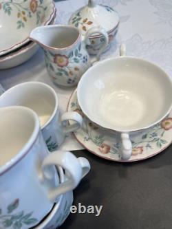 79pc Churchill China Briar Rose Floral Dinnerware Set Staffordshire England