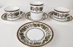 7PC Spode Christmas Rose Cup/Mug & Saucer Set Bone China Retired England