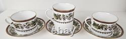 7PC Spode Christmas Rose Cup/Mug & Saucer Set Bone China Retired England