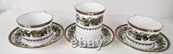 7PC Spode Christmas Rose Cup/Mug & Saucer Set Bone China Retired England