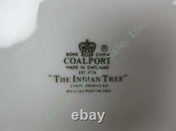 8 Coalport The Indian Tree 10-1/2 Scalloped Dinner Plate Fine China Set England