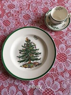 (8) Sets Spode Christmas Tree 3 Piece Buffet China Set Made in England