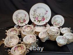 84pc Paragon DuBarry 7 Piece Place Dinner Setting(s) Bone China England for (12)