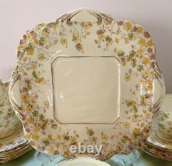 A. B. J. Grafton China Made In England 20-Piece Dessert Set 1930's