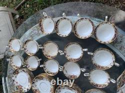A Set 56 Pieces ANTIQUE ART DECO HAND PAINTED CORONET ENGLAND BONE CHINA