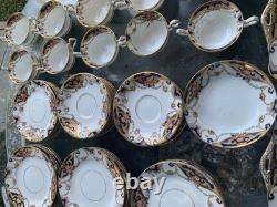 A Set 56 Pieces ANTIQUE ART DECO HAND PAINTED CORONET ENGLAND BONE CHINA