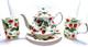 ALPINE STRAWBERRY Fine Bone China 4-Piece Set, Roy Kirkham, Made in England
