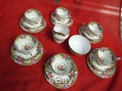 ANTIQUE PARAGON TEA SET FINE BONE CHINA ENGLAND 21 PIECES `1920's