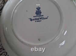 ANTIQUE SET Booths Real Old Willow Dinner And Serving Pieces 89 Pieces