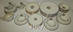 Alfred Meakin England MEA131 China Set Lot Flower Basket Light & Dark Blue Boxes