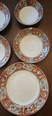 Antique 1867 MINTON England FLORENTINE Pattern China Set of 11 Plates and more